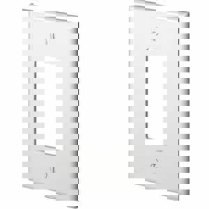 1G JUMBO WALL PLT WHIT DECORA PLAS